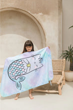 Cargar imagen en el visor de la galería, Toalla playera de microfibra Sirena