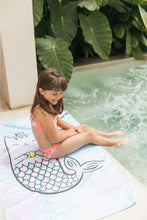 Cargar imagen en el visor de la galería, Toalla playera de microfibra Sirena