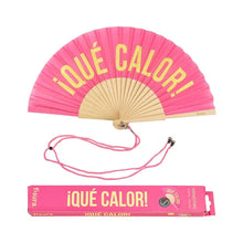 Cargar imagen en el visor de la galería, Abanico "Qué calor" rosa