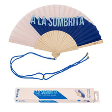 Cargar imagen en el visor de la galería, Abanico "A la sombrita" purpurina