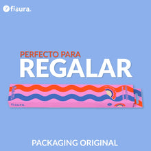 Cargar imagen en el visor de la galería, Abanico “Ondas” rojo, rosa y azul