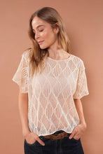 Cargar imagen en el visor de la galería, Camiseta Disco Mila Crema