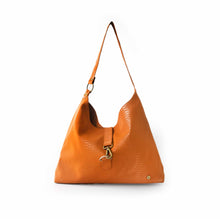 Cargar imagen en el visor de la galería, Cartera Badminton camel con broche Cobra Noir