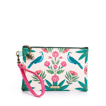 Cargar imagen en el visor de la galería, COSMETIQUERA O MONEDERO PARA MUJER RUANDA INDIAN GARDEN ESTAMPADA CON PULSERA