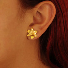 Cargar imagen en el visor de la galería, Ear cuff dorado y arete Vuelo de Vida
