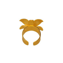Cargar imagen en el visor de la galería, Anillo dorado lirio Vuelo de Vida