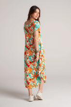 Cargar imagen en el visor de la galería, Vestido Alma multi cuello en v o redondo - Azul Tropical