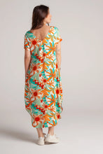 Cargar imagen en el visor de la galería, Vestido Alma multi cuello en v o redondo - Azul Tropical