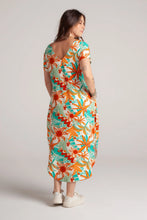 Cargar imagen en el visor de la galería, Vestido Alma multi cuello en v o redondo - Azul Tropical