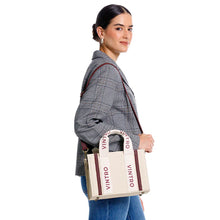 Cargar imagen en el visor de la galería, CARTERA PARA MUJER ESPAÑA BEIGE PRESTON MARFIL