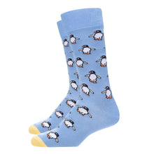 Cargar imagen en el visor de la galería, Medias Azules Pinguinos