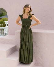 Cargar imagen en el visor de la galería, Vestido Sally Plane Verde