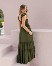 Cargar imagen en el visor de la galería, Vestido Sally Plane Verde