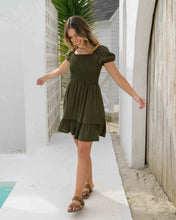 Cargar imagen en el visor de la galería, Vestido Maite Plane Green