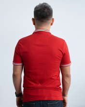 Cargar imagen en el visor de la galería, Polo Roja-Blanco Hombre