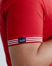 Cargar imagen en el visor de la galería, Polo Roja-Blanco Hombre