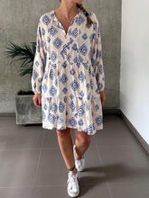 Cargar imagen en el visor de la galería, Vestido Alma Etnia Azul