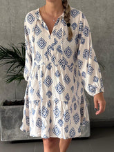 Cargar imagen en el visor de la galería, Vestido Alma Etnia Azul