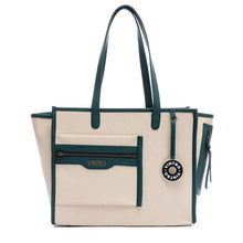 Cargar imagen en el visor de la galería, CARTERA PARA MUJER CRIQUET VERDE EN PRESTON MARFIL