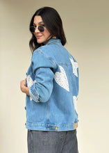 Cargar imagen en el visor de la galería, Chaqueta Con Apliques Denim Azul - Candelaria