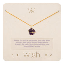 Cargar imagen en el visor de la galería, Collar Cadena Oro Amatista