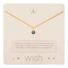 Cargar imagen en el visor de la galería, Collar Cadena Oro Ojo Turco