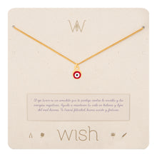 Cargar imagen en el visor de la galería, Collar Cadena Oro Ojo Turco