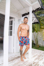 Cargar imagen en el visor de la galería, Pantaloneta de Hombre roja 0462 | Men's Swim Trunks Quick Dry Shorts with Pockets 0462