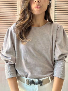 Blusa Viena Bordado Nude