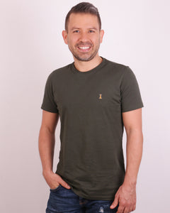 Camiseta Hombre Verde Militar