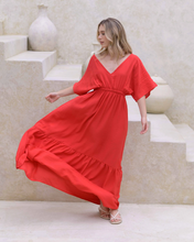 Cargar imagen en el visor de la galería, Vestido Elodia Plane Red

