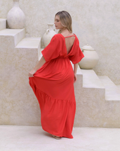 Cargar imagen en el visor de la galería, Vestido Elodia Plane Red
