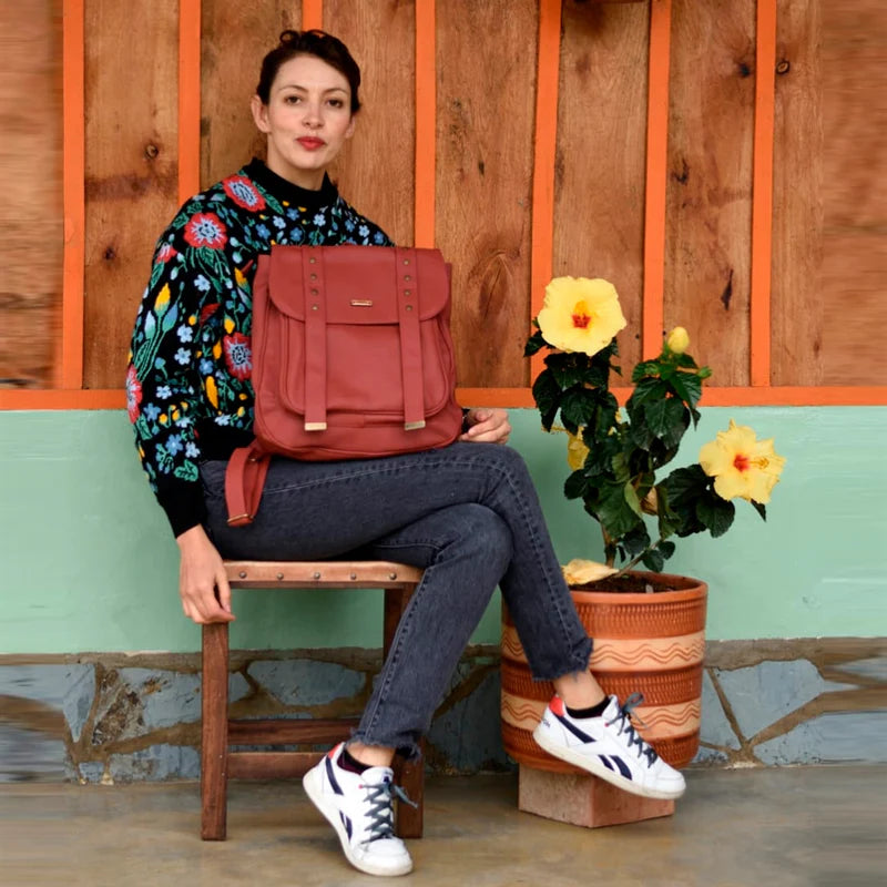 Morral Backpack Azul Apricot