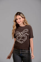 Cargar imagen en el visor de la galería, BLUSA TEJIDA MANGA CORTA ALGODÓN ECOLÓGICO GRATEFUL
