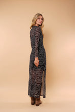 Cargar imagen en el visor de la galería, Vestido Misty polka negro
