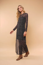 Cargar imagen en el visor de la galería, Vestido Misty polka negro
