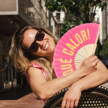 Cargar imagen en el visor de la galería, Abanico "Qué calor" rosa
