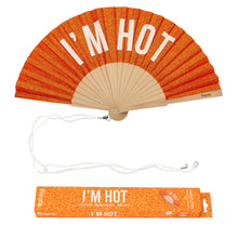 Cargar imagen en el visor de la galería, Abanico “I’m hot” purpurina

