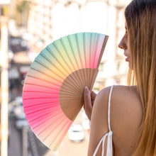 Cargar imagen en el visor de la galería, Abanico “Degradado” rosa y verde
