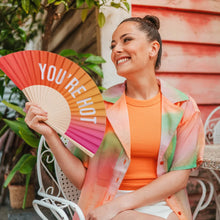 Cargar imagen en el visor de la galería, Abanico “You’re hot” degradado rosa

