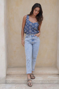 Blusa Avila Indigo