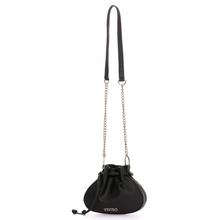 Cargar imagen en el visor de la galería, MANOS LIBRES PARA MUJER DOTS NEGRO CON CARGADERA EN CADENA
