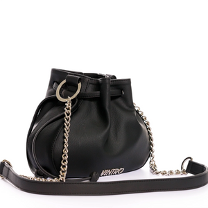 MANOS LIBRES PARA MUJER DOTS NEGRO CON CARGADERA EN CADENA