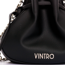 Cargar imagen en el visor de la galería, MANOS LIBRES PARA MUJER DOTS NEGRO CON CARGADERA EN CADENA
