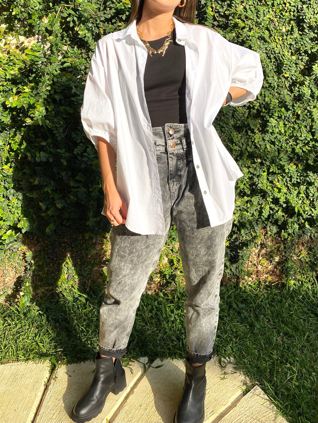 CAMISA OVERSIZED BLANCO