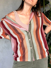 Cargar imagen en el visor de la galería, CAMISA TEJIDA RAYAS
