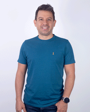 Cargar imagen en el visor de la galería, Camiseta Hombre Petróleo

