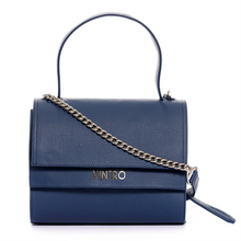 Cargar imagen en el visor de la galería, Cartera Dandy Azul Con Cargadera En Cadena
