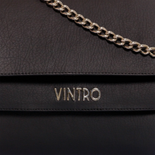 Cargar imagen en el visor de la galería, Cartera Dandy Negro Con Cargadera En Cadena
