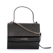 Cargar imagen en el visor de la galería, Cartera Dandy Negro Con Cargadera En Cadena
